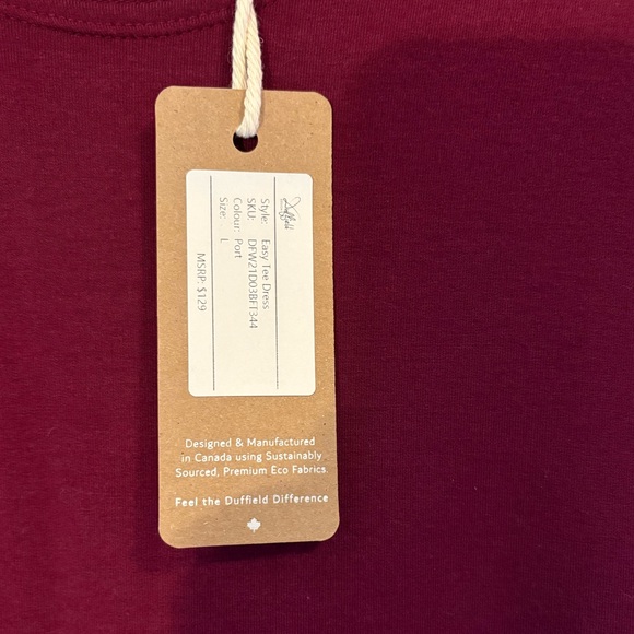 🇨🇦 NWT Made In Canada Duffield Design Dress - Picture 4 of 8